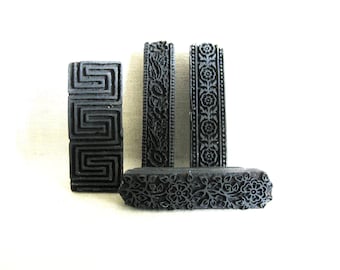 Vintage Fabric Printing Block, Textile Design Antique Studio Tools, Home Décor