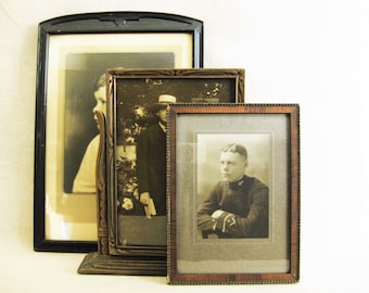 Vintage Picture Frame Collection Antique Table Top Photo Display Frames