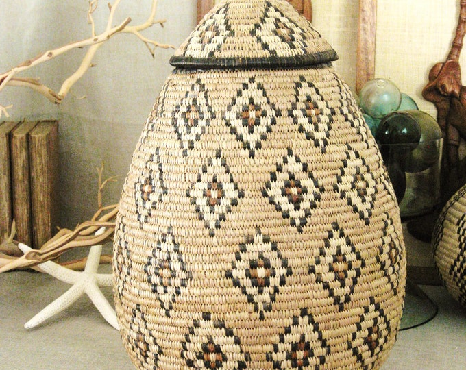 Vintage Large Zulu Wedding Basket Ranch Cabin Etsy