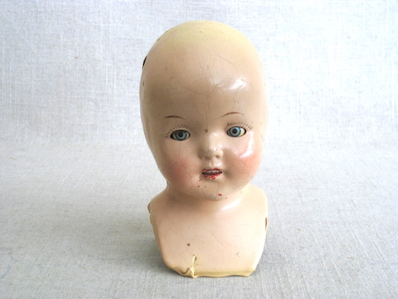 Vintage Female Composite Doll Head, Parts and Supplies Gift for Her