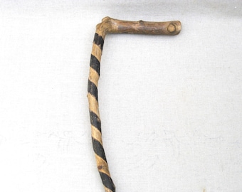 Primitive Carved Folk Art Cane, Handmade OOAK Walking Stick