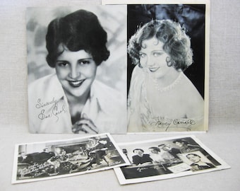 Vintage 1930s Movie Star Publicity Photographs, Silent Film Stars