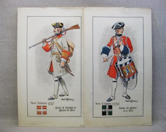 Vintage Male Portrait French Military Uniform, Derek Fitz James