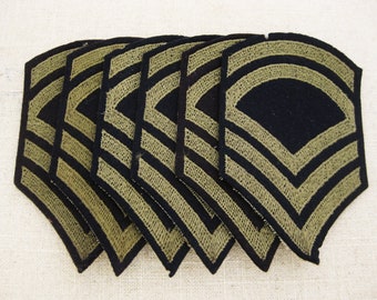 Vintage Military Patch Collection, Grouping Technical Sargent Grade 2 Gifts for Him