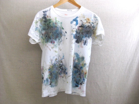 Vintage Paint Splattered Artist T-Shirt Authentic… - image 5