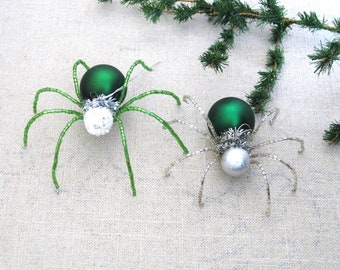 Swedish Spider Christmas Tree Ornament Beaded Insect Holiday Décor European Folk Lore