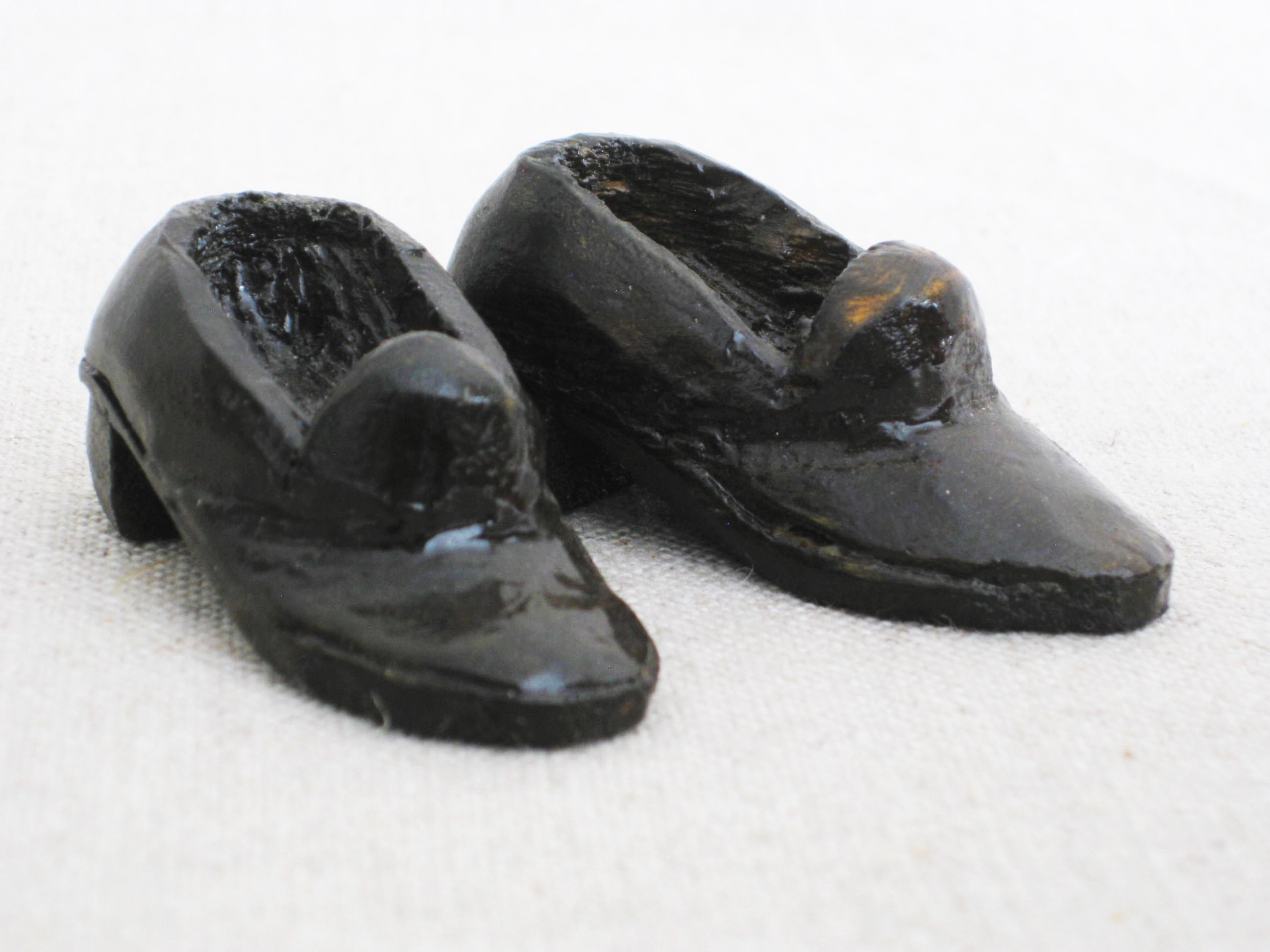 RESERVED M Vintage Miniature Shoes, Elf Shoes, Folk Art Christmas