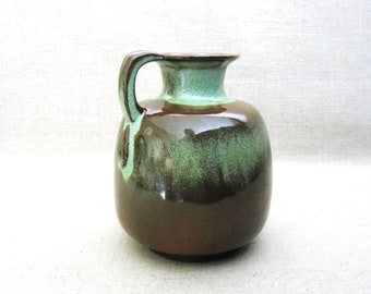 Vintage Frankoma Pitcher 833 Green Mid-Century Pottery Rustic Cabin Farm Home Décor Housewarming Wedding Present