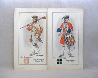 Military Male Portrait Painting, Watercolor French Uniform, Derek Fitz James, Masculine Man Cave Home Décor