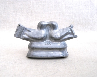 Vintage Pewter Mold Love Birds Shaped Eppelsheimer & Co. Ice Cream Chocolate Form
