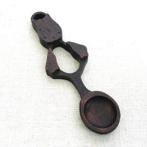 Welsh Loving Spoon, Hand Carved Marriage Gift, Vintage Folk Art Kitchen Home Décor Housewarming