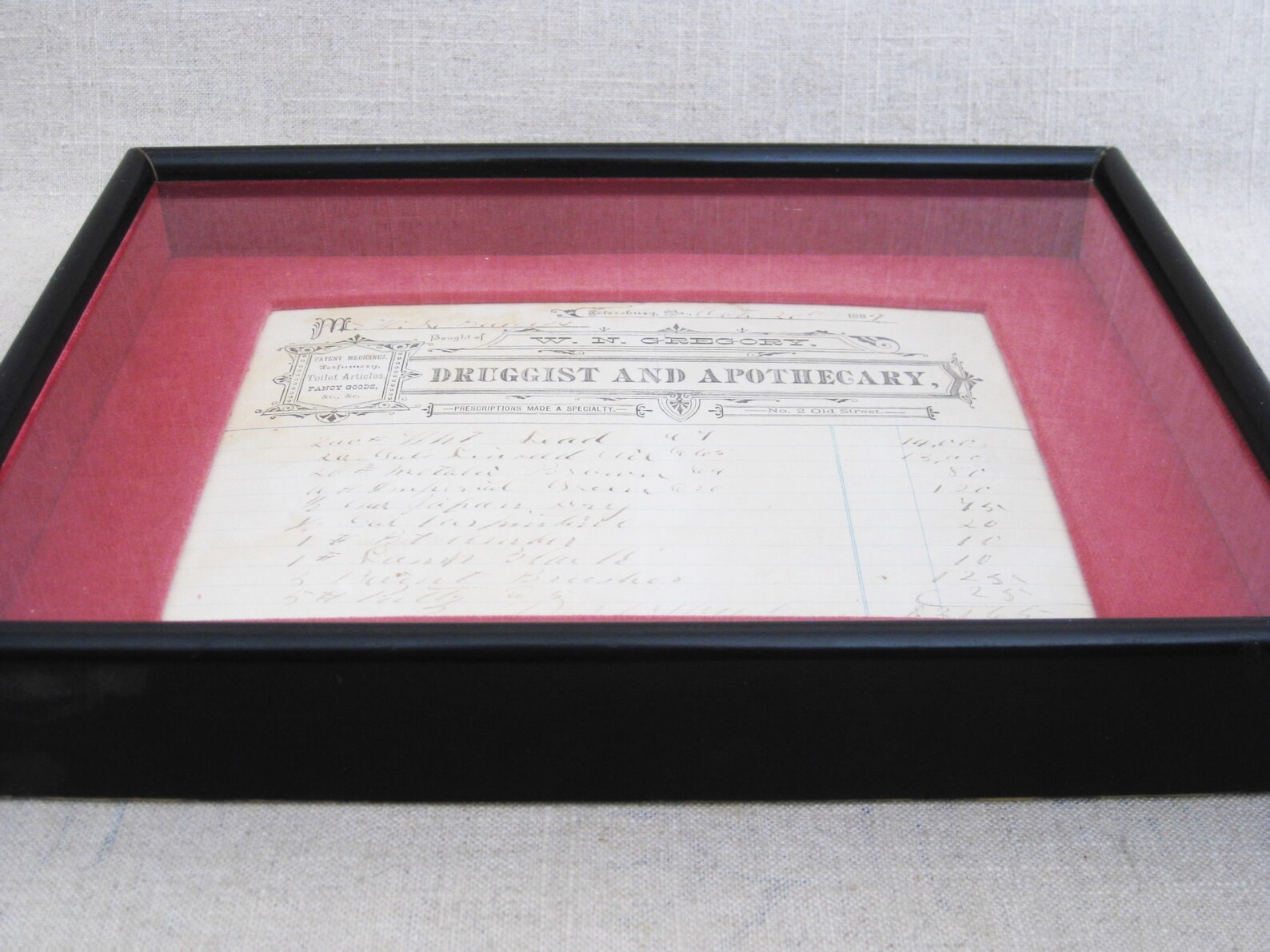 Vintage Medical Collectibles Pharmaceutical Documents 1884 Etsy