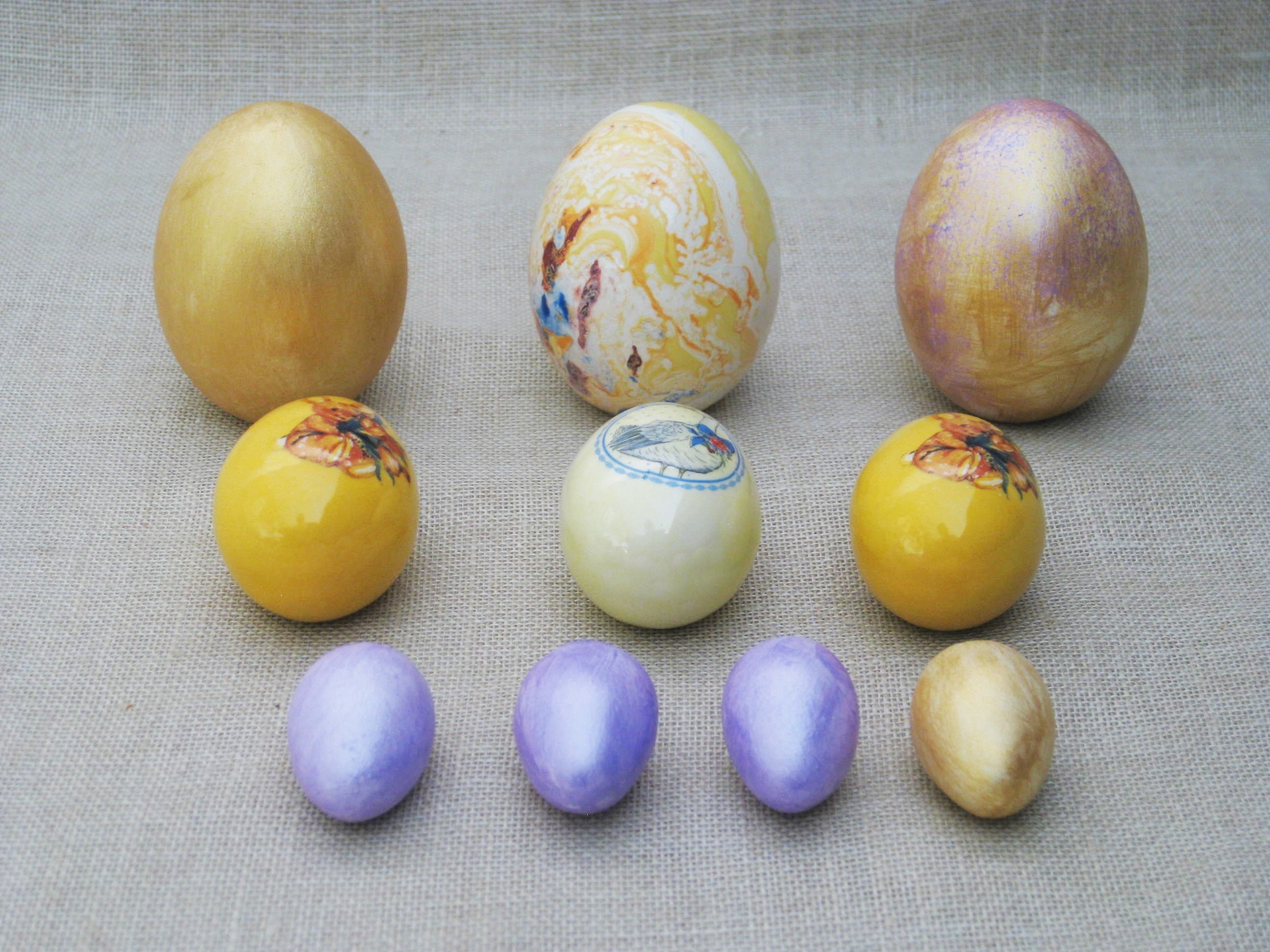 Vintage Easter Eggs, Ceramic Collection, Bowl and Basket Filler, Mini