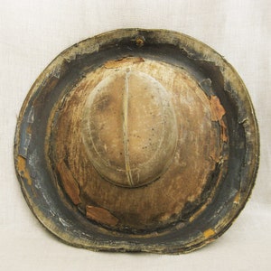 Vintage Millinery Hat Mold, Vulcanized Rubber Block Form, Antique Industrial Rustic Décor image 5