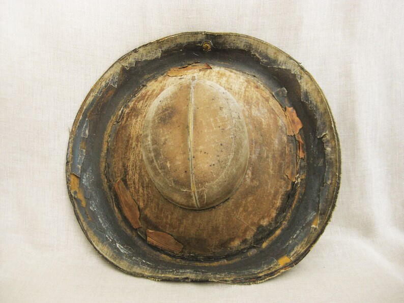 Vintage Millinery Hat Mold, Vulcanized Rubber Block Form, Antique Industrial Rustic Décor image 5
