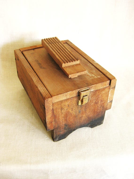 old fashioned shoe shine box