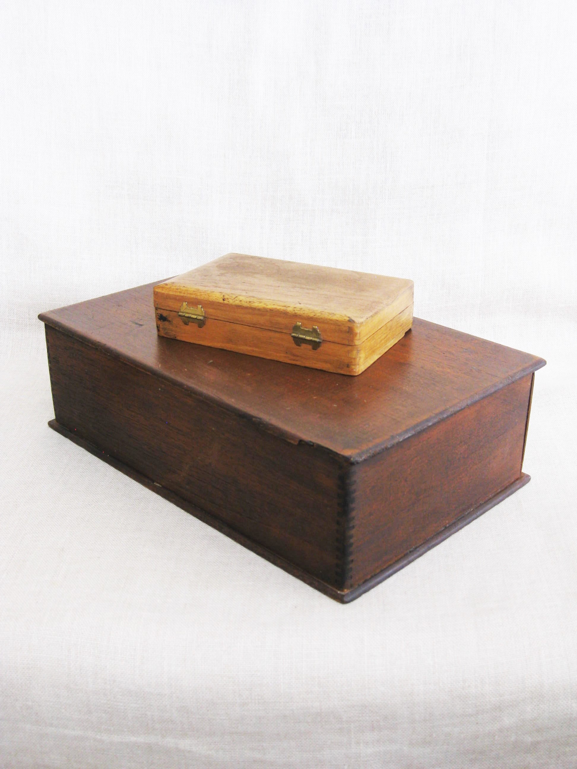 Antique Wooden Cigar Box With Drawers, Dresser Chest, Storage ...