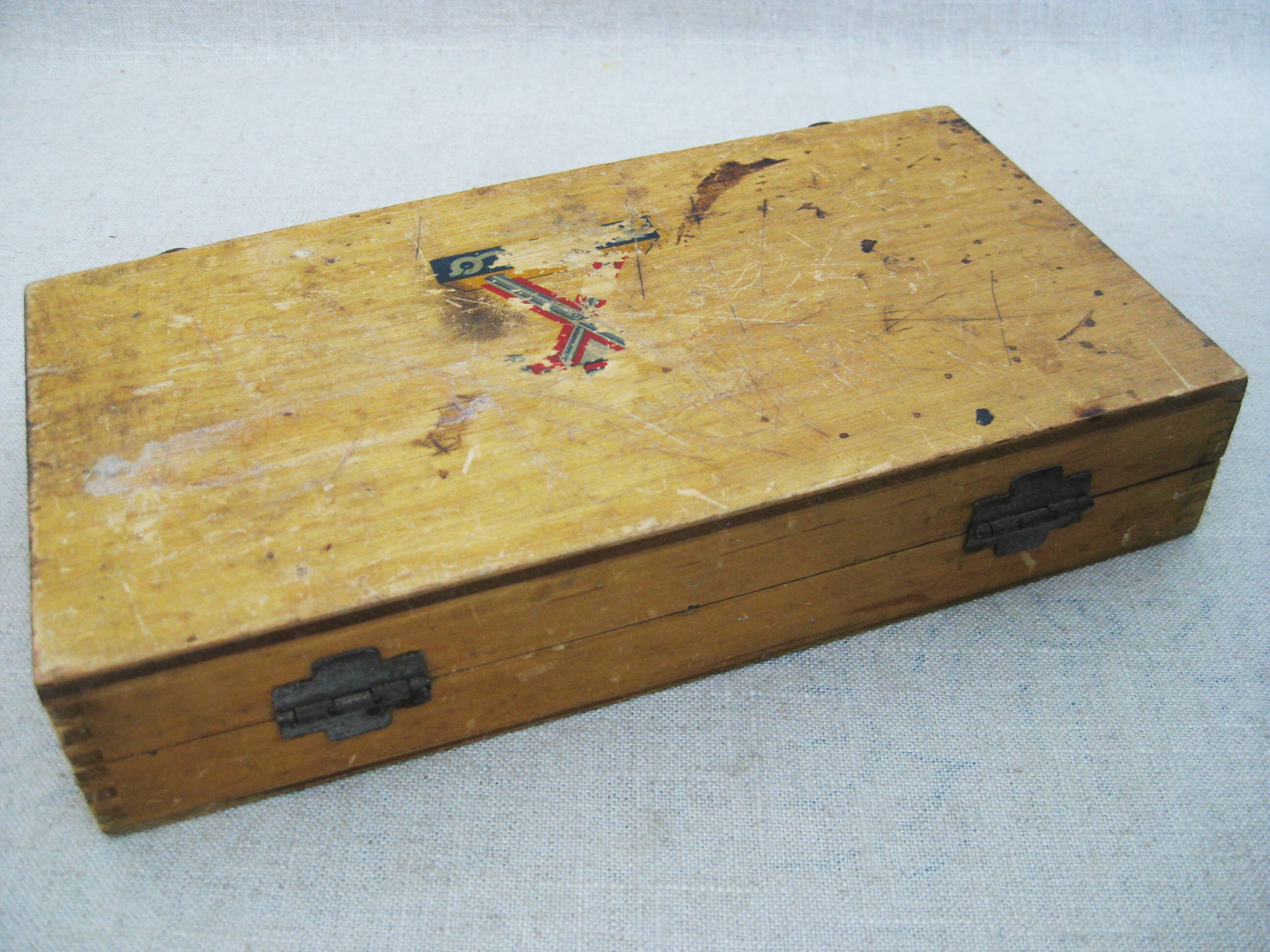 Vintage Wood Carving Set, Chisels and Blades, In Antique Box