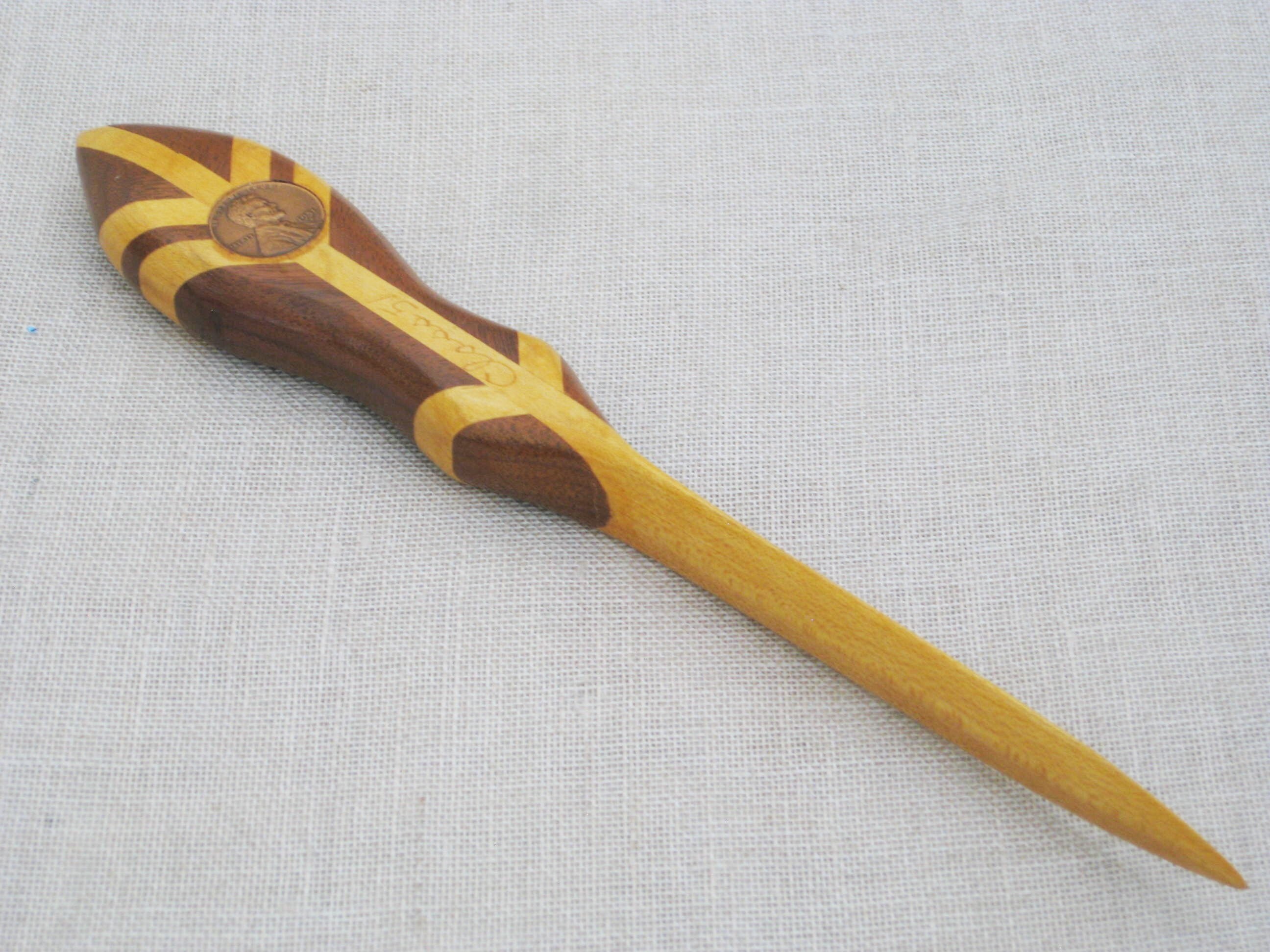 Vintage Wooden Letter Opener Class of 51 Hand Carved Desk Etsy