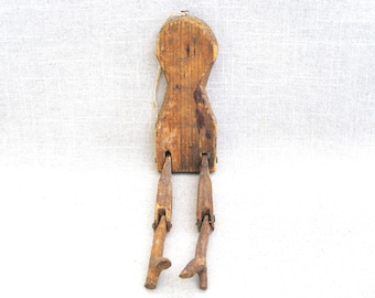 Primitive  Folk Art Limberjack Jig Man Dancing Male Doll Figure