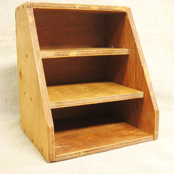 Letter Box , File Box , Curio Shelf , Collectibles Shelf , Organization , Storage , Display , Small Shelf , Office Supplies , Handmade ,Wood