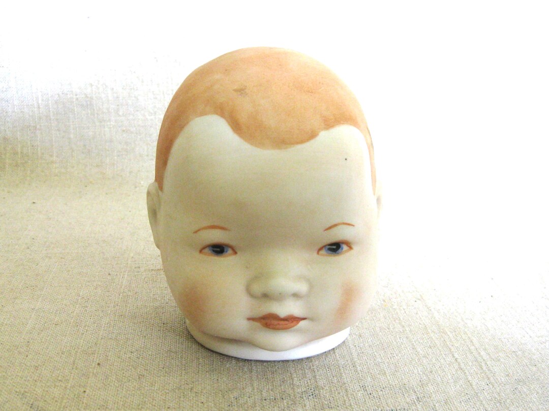 Vintage Bisque Doll Head Shackman Parts and Supplies Gift for the