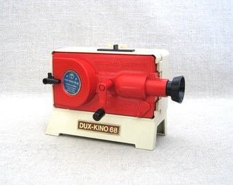 Mid-Century Toy Movie Projector Dux-Kino West Germany, Vintage Film and Camera Collectibles Man Cave