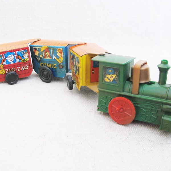 Metal Toy Train Vintage Etsy