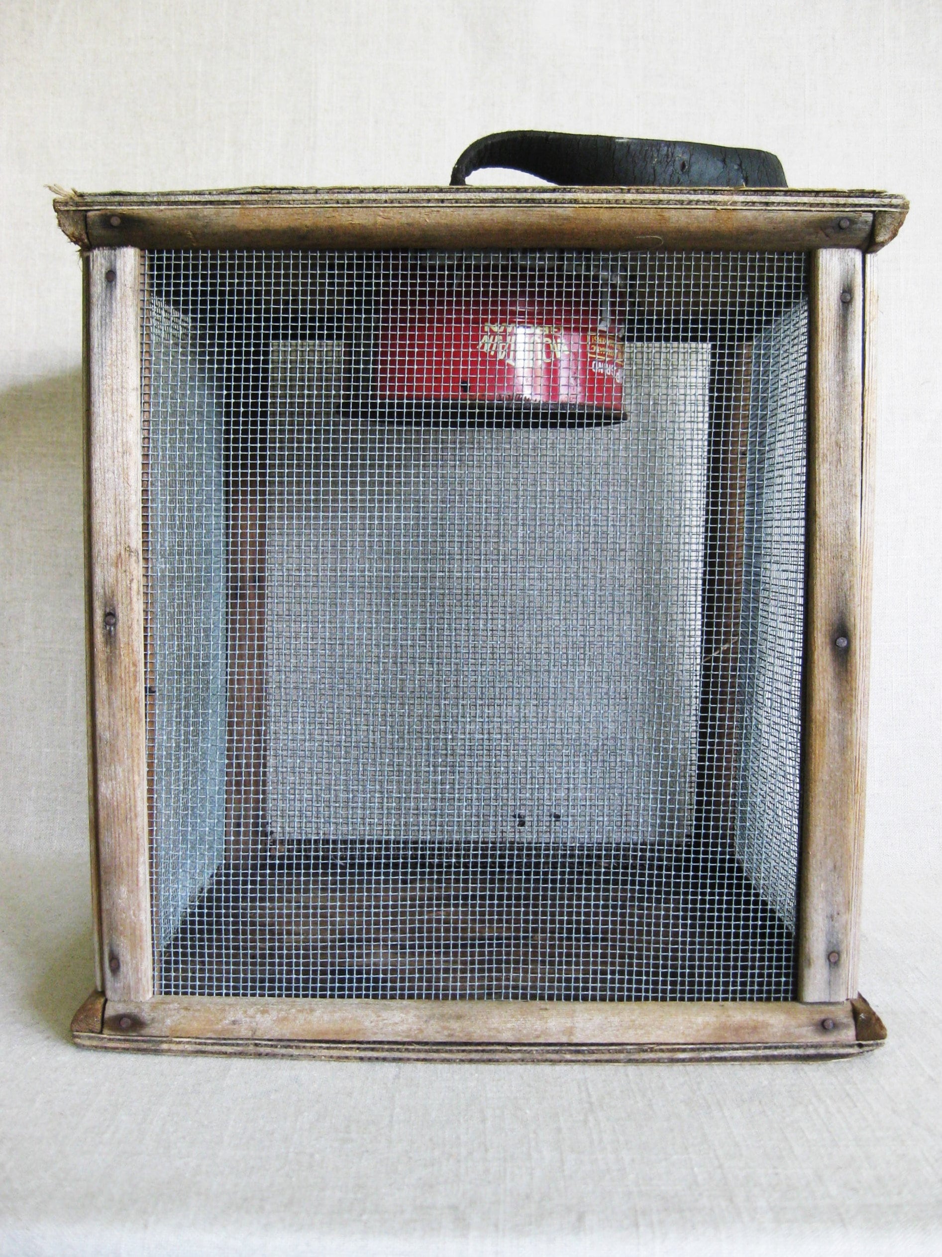 Vintage Cricket Basket, Bait Box For Fishing, Rustic Cabin Decor