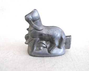 Vintage Pewter Ice Cream Mold, Horse Shaped Chocolate Form