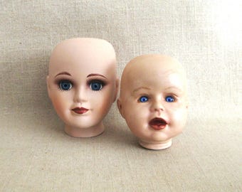 Vintage Bisque Doll Heads, DeMetre Reproduction Parts and Supplies