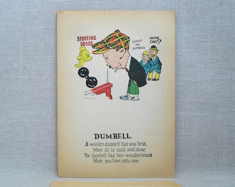 Vintage Vinegar Valentines Day Card 1930s Humorous Mean Holiday Greeting Penny Dreadful