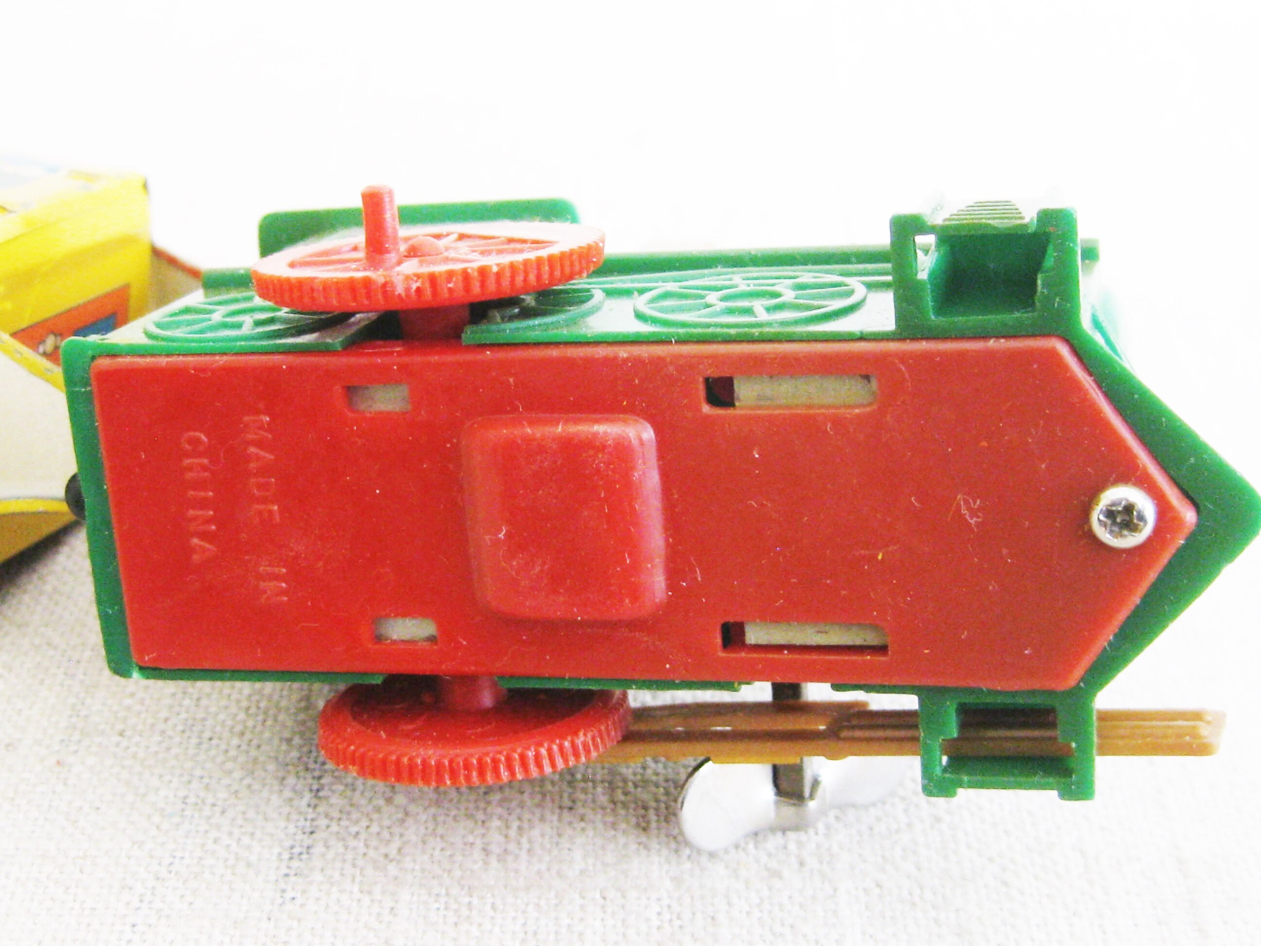 Mid-Century Windup Tin Toy Train, Litho Print Metal