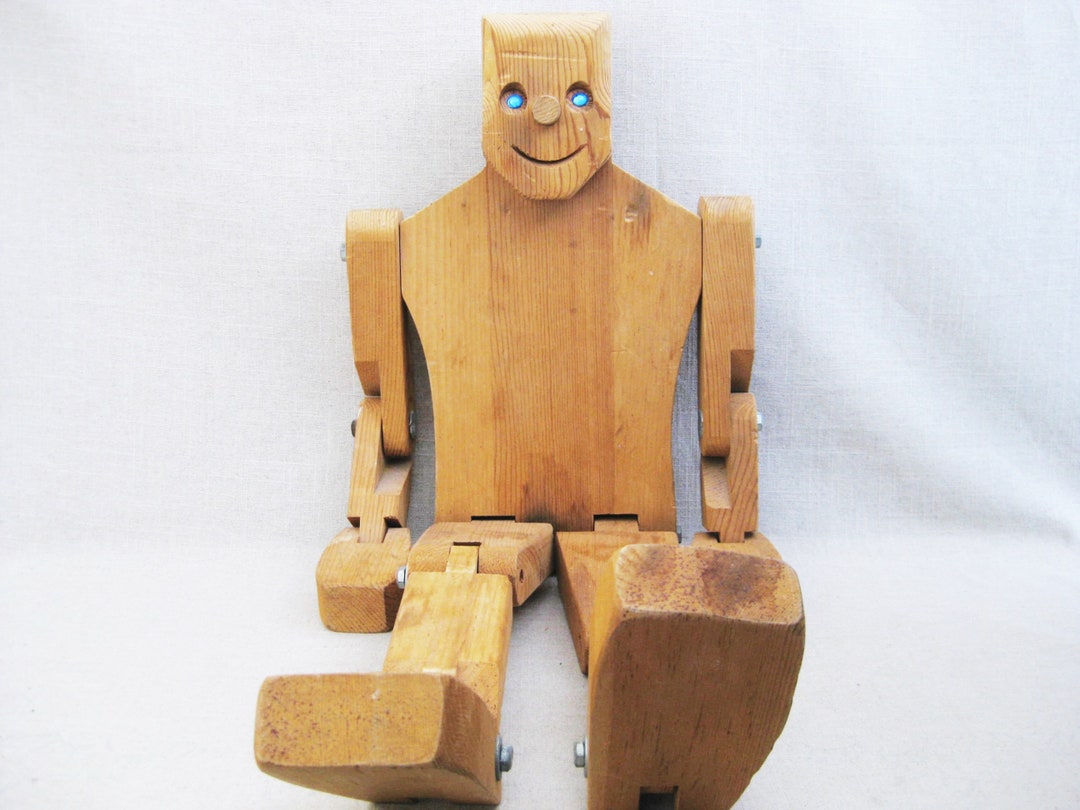 Vintage Wooden Jointed Doll Don Ellefson Etsy