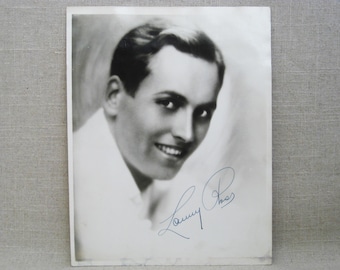 Vintage Autograph Publicity Photo of Larry Ross, Musician, Singer, Pianist 1930s