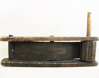 Antique Noise Maker, Primitive Old Farm Tools, Rustic Cabin Home Décor