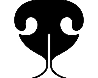 Dog Nose SVG PNG, Puppy Silhouette Clipart (Instant Download)