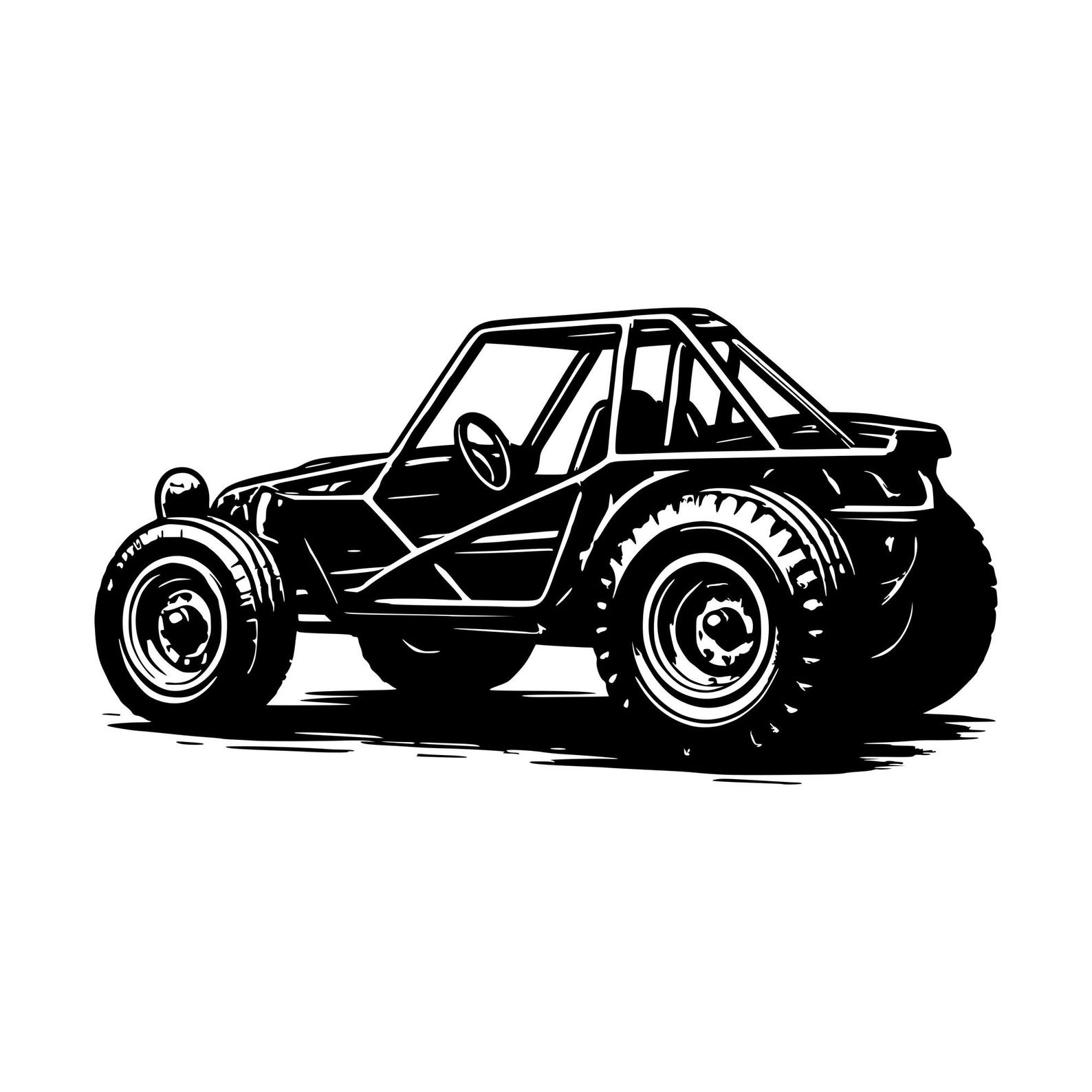 Dune Buggy SVG Silhouette, Offroad Clipart, Cut File (Instant Download ...