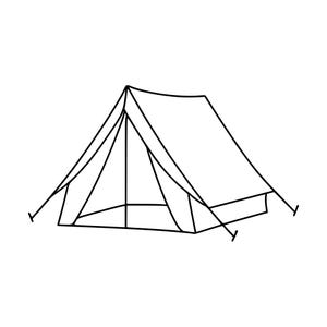 Tente de camping SVG PNG, clipart silhouette, fichier de découpe (téléchargement instantané)