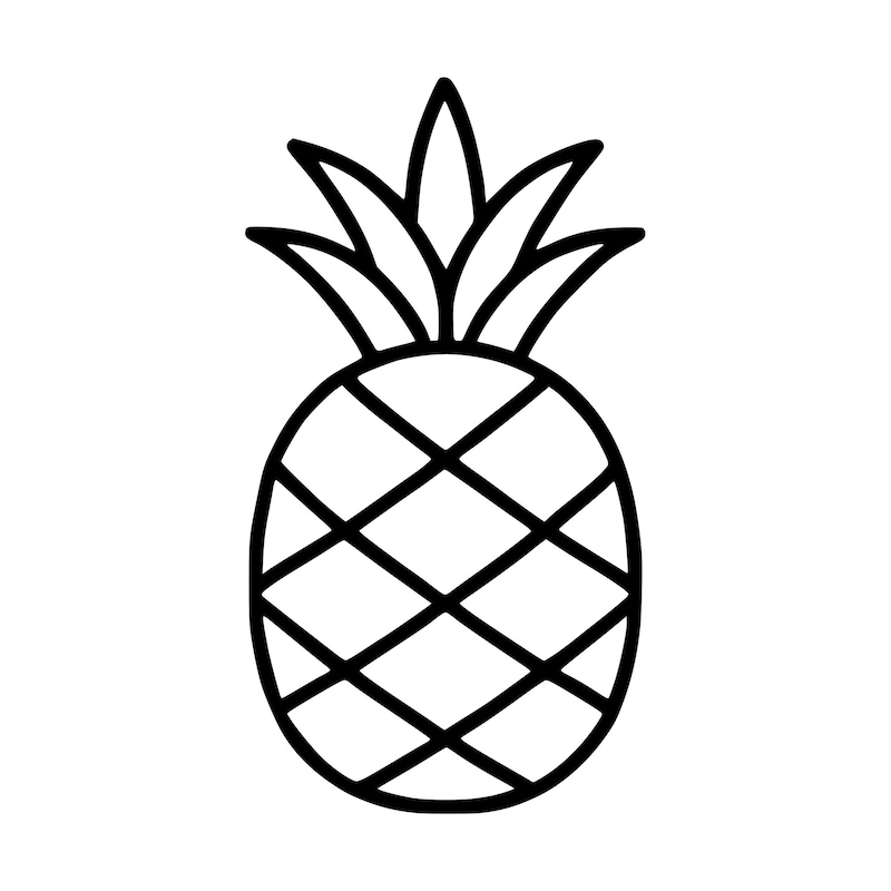 Pineapple Design Pattern Pineapple Nautical Art - Etsy UK
