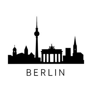 Berlin Skyline SVG PNG, Germany Silhouette Clipart (Instant Download)