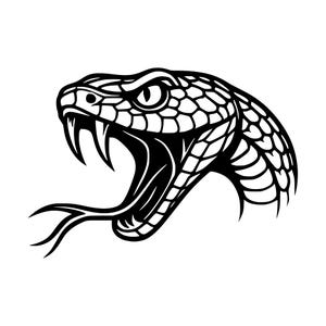 Snake Head SVG PNG, Serpent Clipart, Cricut Cut File (Instant Download)
