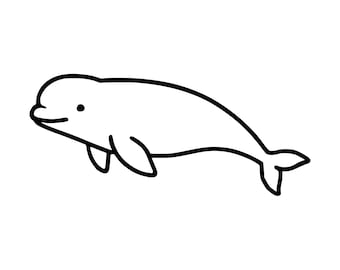 Vitval SVG PNG, Arktiska havet Clipart, Cricut Cut-fil (Direkt Nedladdning)