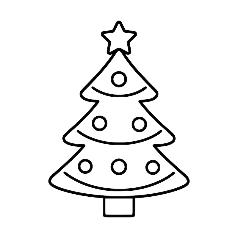 Easy Christmas Drawing - Etsy UK