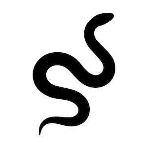Schlangen-SVG-PNG-Datei, Schlangensilhouette, Schneidedatei (Sofort-Download)