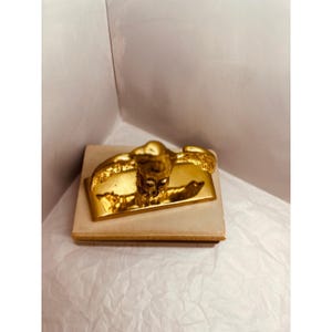 Vintage Virginia Metalcrafters Brass Eagle, Heavy Brass Bookend, Classic American Brass Decor, Eagle Doorstop image 3