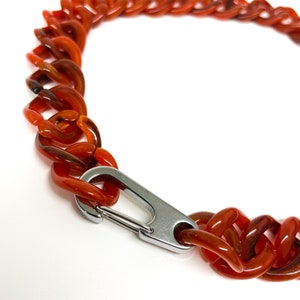 Italian Resin Chain Choker with Stainless Steel Clasp