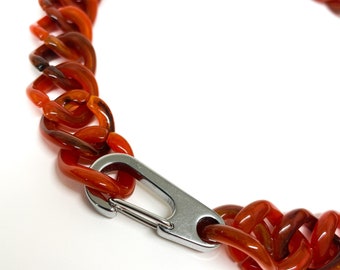 Avalaya Collana Lunga In Cotone Con Ciondolo Uccello E Cerchio – Marrone/crema, 84 Cm, Legno E Perla - 3