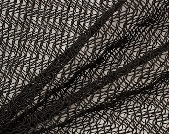 Black Woven Blended Cotton - Made in Italy - Hi-Tech