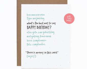 funny happy birthday card money holder card best way to say happy birthday languages gift card holder money gift - Different Ways To Say Merry Christmas funny happy birthday card money holder card best way to say happy birthday languages gift card holder money gift - Different Ways To Say Merry Christmas